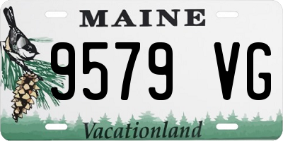 ME license plate 9579VG