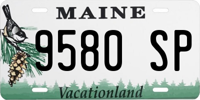 ME license plate 9580SP