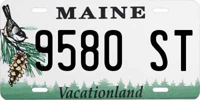 ME license plate 9580ST