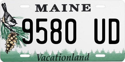 ME license plate 9580UD