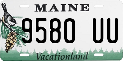 ME license plate 9580UU