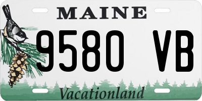 ME license plate 9580VB