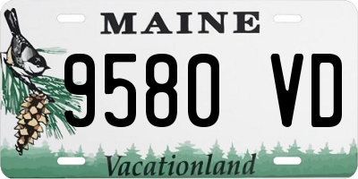 ME license plate 9580VD