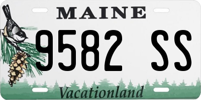 ME license plate 9582SS