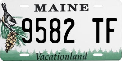 ME license plate 9582TF