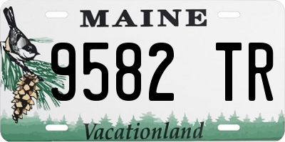 ME license plate 9582TR