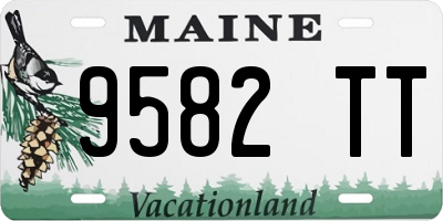 ME license plate 9582TT
