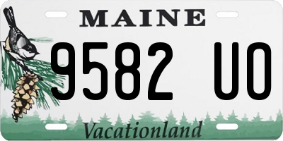 ME license plate 9582UO