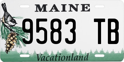 ME license plate 9583TB