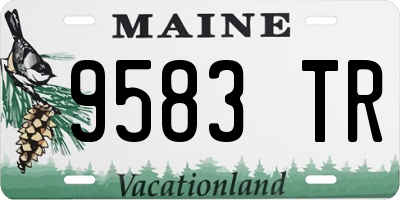 ME license plate 9583TR