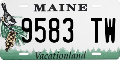 ME license plate 9583TW
