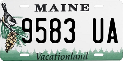ME license plate 9583UA