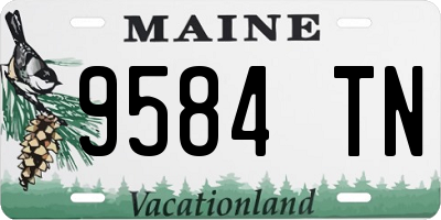 ME license plate 9584TN