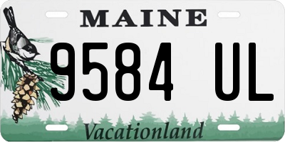 ME license plate 9584UL