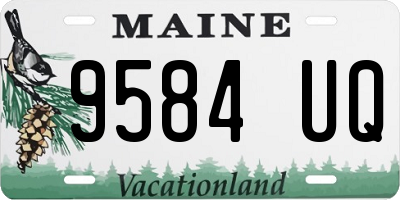 ME license plate 9584UQ