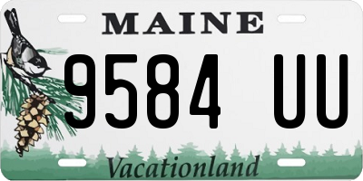 ME license plate 9584UU