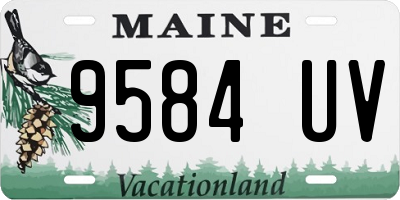 ME license plate 9584UV