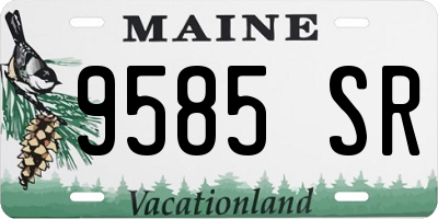 ME license plate 9585SR