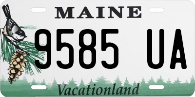 ME license plate 9585UA