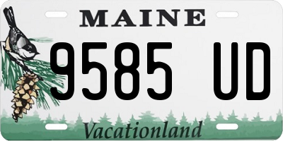 ME license plate 9585UD