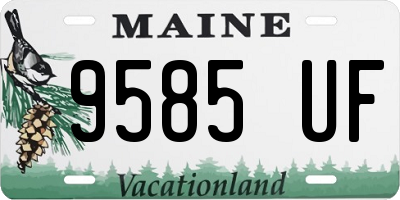ME license plate 9585UF