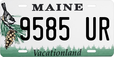 ME license plate 9585UR