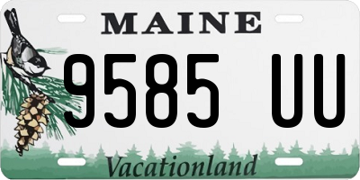 ME license plate 9585UU