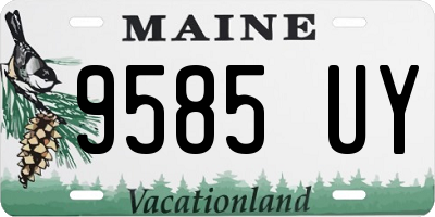 ME license plate 9585UY