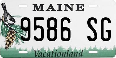 ME license plate 9586SG