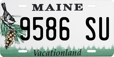 ME license plate 9586SU