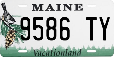 ME license plate 9586TY