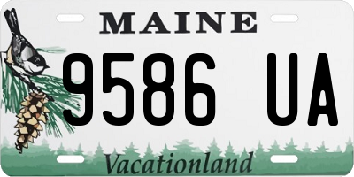 ME license plate 9586UA