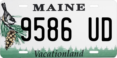 ME license plate 9586UD