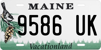 ME license plate 9586UK