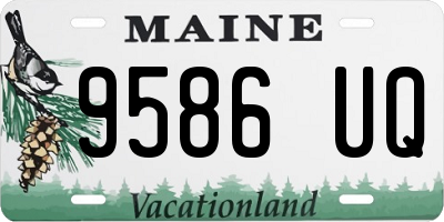 ME license plate 9586UQ