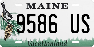 ME license plate 9586US