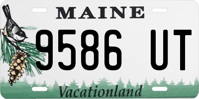 ME license plate 9586UT