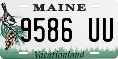 ME license plate 9586UU