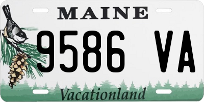 ME license plate 9586VA