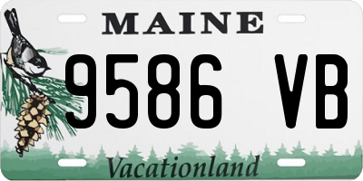 ME license plate 9586VB