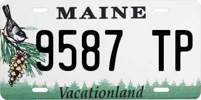 ME license plate 9587TP