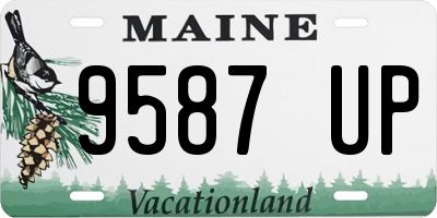 ME license plate 9587UP