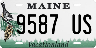 ME license plate 9587US
