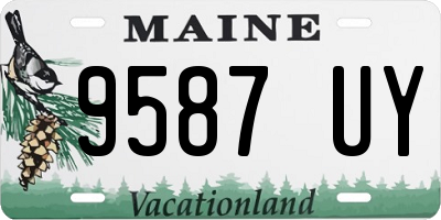 ME license plate 9587UY