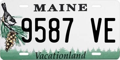 ME license plate 9587VE