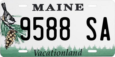 ME license plate 9588SA