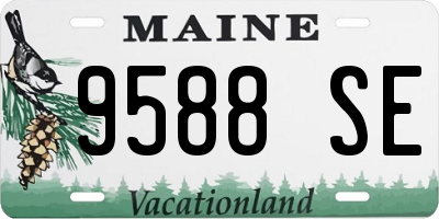 ME license plate 9588SE