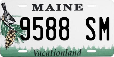 ME license plate 9588SM