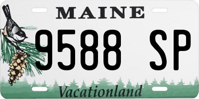 ME license plate 9588SP