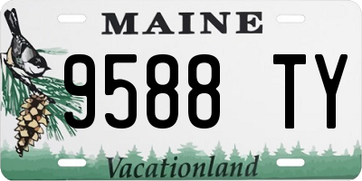 ME license plate 9588TY